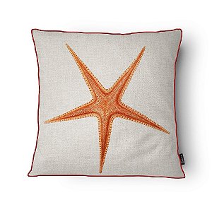 Almofada Náutica Estrela do Mar Laranja 45x45 cm