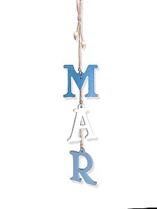 Enfeite Penduricalho MAR Azul e Branco