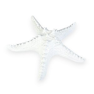 Estrela De Mesa Branca em Cerâmica 30 cm