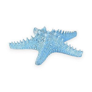 Estrela De Mesa Azul em Cerâmica 30 cm