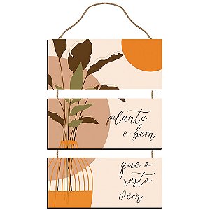 Placa Decorativa - Plante o Bem