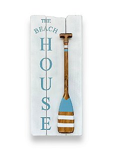 Quadro Decorativo The Beach House Azul Decoração de Praia