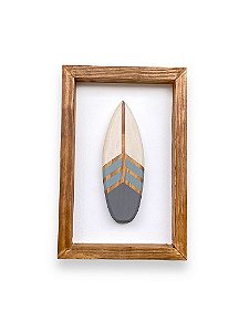 Quadro Prancha Azul Decoração Náutica de Parede