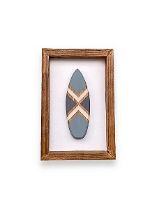 Quadro Prancha Azul Decoração Náutica de Parede