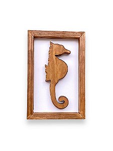 Quadro Cavalo Marinho Grande Decoração Náutica de Parede