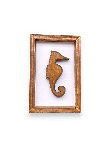 Quadro Cavalo Marinho Pequeno Decoração Náutica de Parede