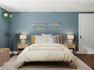 Remo Decorativo Azul Pastel 130 cm Decoração Náutica Praia