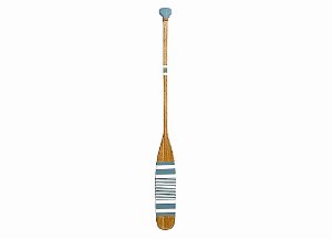 Remo Decorativo Azul Claro Listrado 100 cm Decoração Náutica Praia