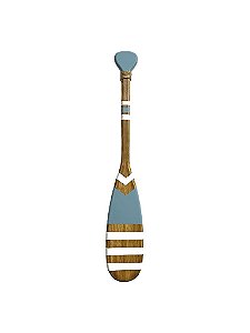 Remo Decorativo Azul Claro Listras 55 cm Decoração Náutica Praia