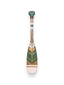 Remo Decorativo Verde e Bege 55 cm Decoração de Parede em Madeira para Casa de Praia