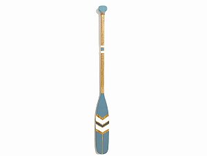 Remo Decorativo Azul Pastel com Branco 100 cm Decoração de Parede em madeira para Casa de Praia e Náutica