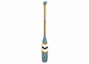 Remo Decorativo Azul Pastel com Azul escuro 100 cm Decoração de Parede em madeira para Casa de Praia e Náutica