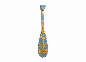 Remo Decorativo Canadense Azul Pastel 55 cm Decoração de Parede em madeirapara Casa de Praia e Náutica