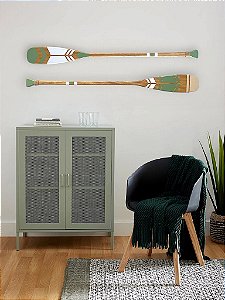Remo Decorativo Verde 130 cm Decoração Náutica Praia