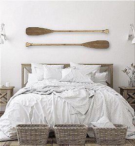 Remo Decorativo 130 cm em Madeira Decoração Náutica Praia