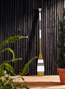 Remo Decorativo Marrom e Branco 100 cm Decoração Náutica Praia