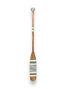 Remo Decorativo Verde Jade Listrado 100 cm Decoração de Parede em madeira