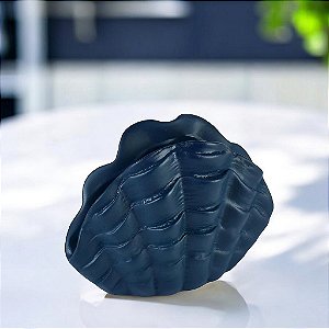 Vaso Decorativo Concha Azul Marinho
