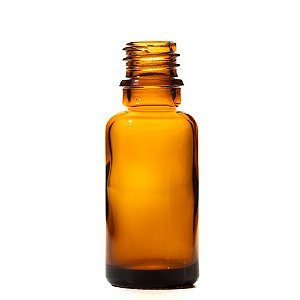 Frasco de vidro âmbar 20ml