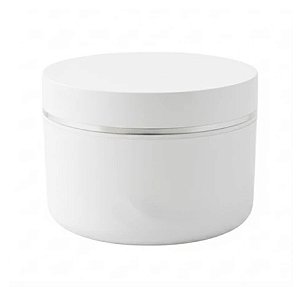 Pote Para Creme 300g Com Hot Prata