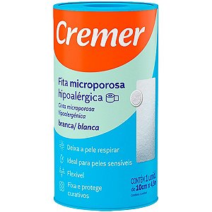 Fita Microporosa Branca 10cm x 4,5m - Cremer
