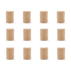 12 Bandagem Elástica Bege 7,5cm x 4,5m Caixa Fechada - Bioland