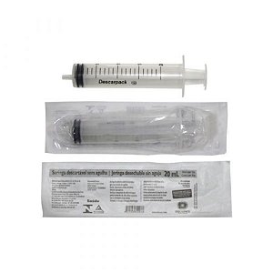 Seringa Luer Slip 20ml - Descarpack