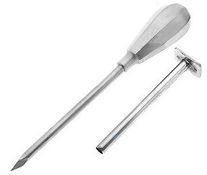 Trocater de Inox Diâmetro 10mm Comprimento 15cm Cabo Metálico