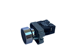 5 pçs Pulsador faceado preto 1NF 22mm M20AFR-B-1A Metaltex