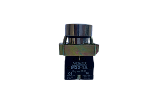 7 pçs Pulsador faceado azul 1NA 22mm M20AFR-BL-1A Metaltex