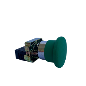12 pçs Pulsador cogumelo metalico 22mm verde 1NF M20BMR-G-1B Metaltex