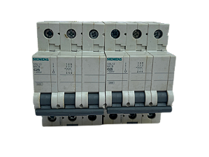 2 pçs Disjuntor tripolar 25A curva C 5SL1325-7MB Siemens