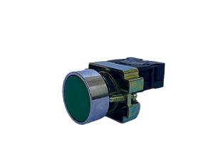 Pulsador faceado verde 1NA 22mm M20AFR-G-1A Metaltex