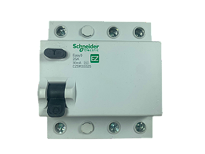 2 pçs Interruptor DiferenciaL IDR Easy9 3P 25A tipo AC 30mA 3kA EZ9R33325 Schneider Electric