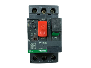 Disjuntor motor termomagnetico Tesys Deca 2.5-4A botao de impulsao GV2ME08 Schneider