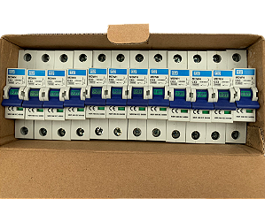 12 Pçs Minidisjuntor Monopolar 63A 10kA MDWHC631 11422727 Weg