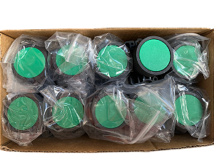 3 pçs Botao impulso verde - SLPRN2 Steck