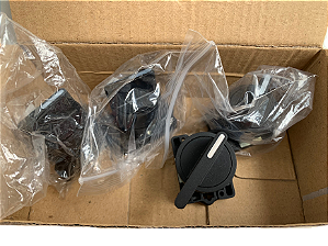 3 pçs comutador manopla curta 3 posicoes SLMB8T0 Steck