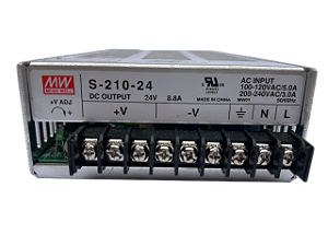 Fonte De Alimentação 211w 8,8a 24vcc S-210-24 Mean Well