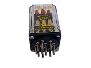Relé Industrial 3 Cont. Reversíveis 110Vca/12A 12pino OP3RA3