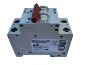 Disjuntor bipolar 4A curva C 6kA FAZ6-C4/2-SA 150783 Eaton
