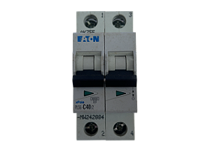Disjuntor bipolar 40A curva C 6kA PLS6-C40/2-MW 242884 Eaton
