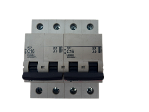 Conj. 2pçs- Disjuntor bipolar 16A curva C 4,5kA RX3 402253