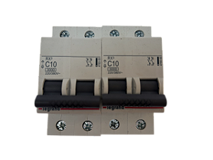 Conj. 2pçs - Disjuntor bipolar 10A curva C 3kA RX3 419305