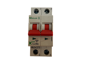 Disjuntor bipolar 10A curva B 10kA PLSM-B10/2-MW 242375 Moeller