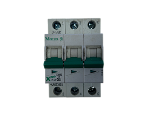 Disjuntor tripolar 6A curva C 4,5kA PLS4-C6/3-LA 115626 Moeller