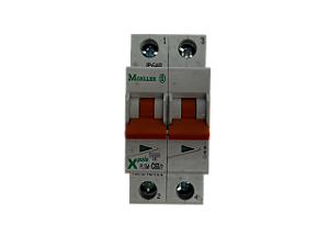 Disjuntor bipolar 63A curva C 10kA PLSM-C63/2-MW 242411 Moeller