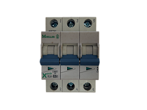 Disjuntor tripolar 20A curva B 4,5kA PLS4-B20/3-MW 243301 Moeller