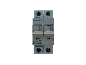 Disjuntor bipolar 50A curva B 6kA PLS6-B50/2-MW 242859 Moeller