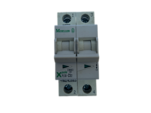 Disjuntor bipolar 1A curva C 6kA PLS6-C1/2-MW 242865 Moeller